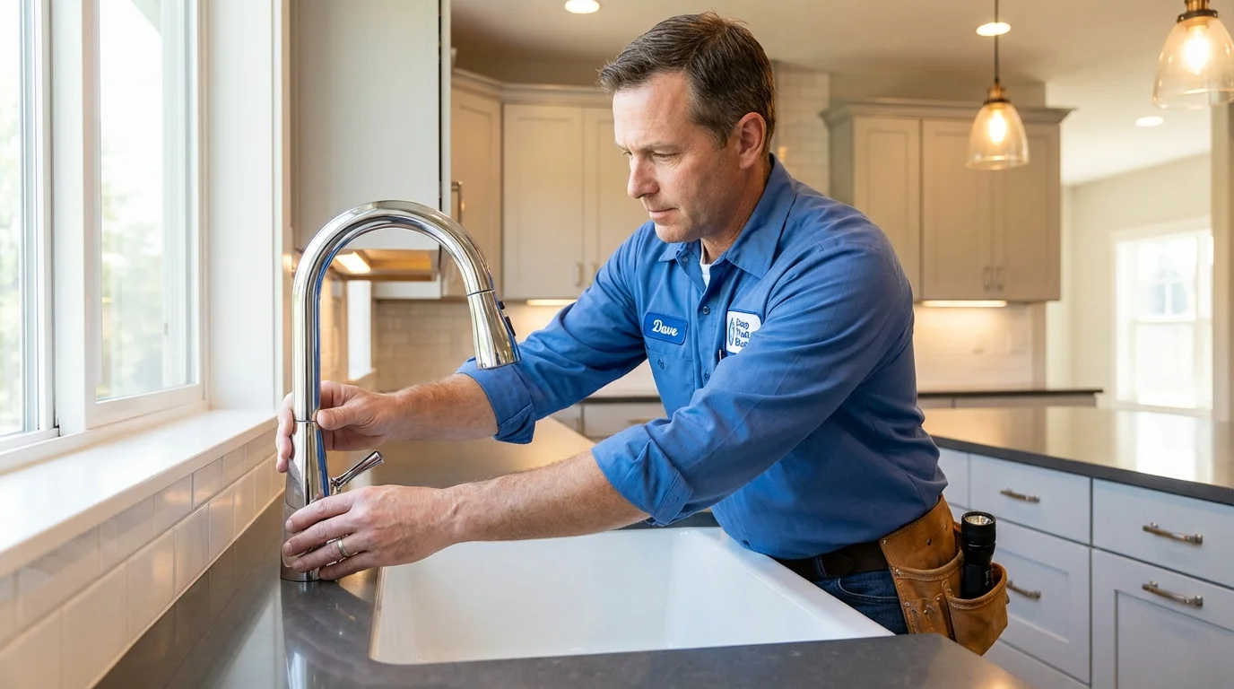 Kitchen faucet installation by Johns Plumbing LLC in Jellico